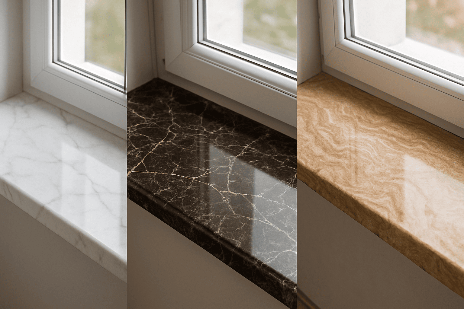 Підвіконня з мармуру: фото, ціни та варіанти у Києві - вироби з натурального каменю