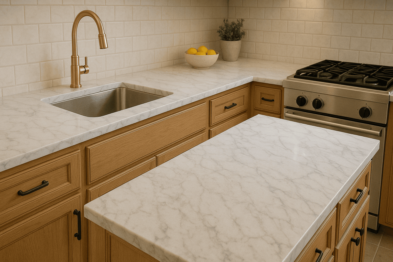 Стільниці з граніту та мармуру: що краще обрати для кухні? - Барекс Мармур