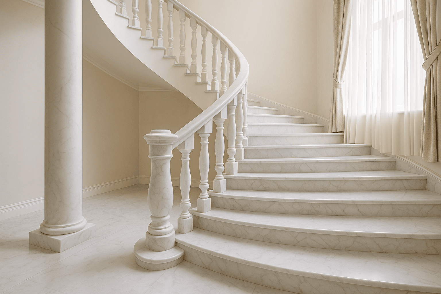 Мармурові сходи - вироби з натурального каменю