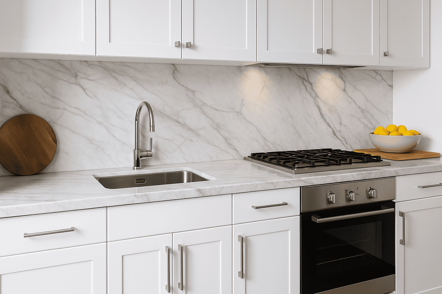 Мармур для кухні: естетика та затишок - вироби з натурального каменю