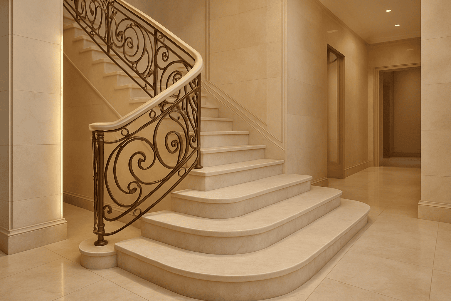 Сходи з мармур: безпека, стиль і правильний монтаж - Барекс Мармур