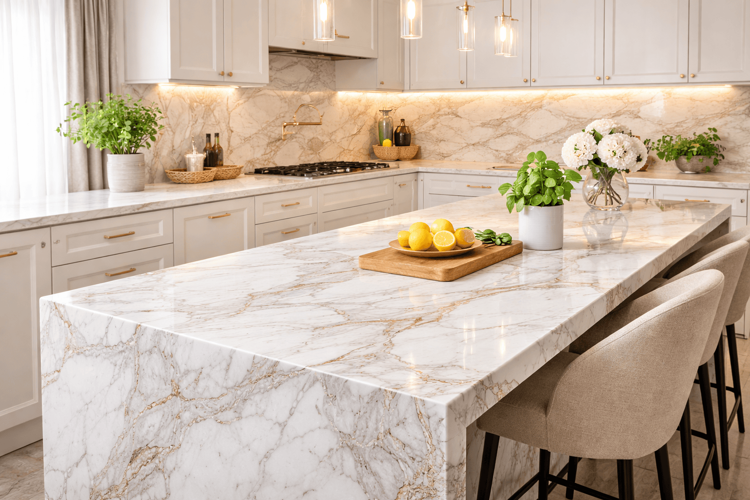 Мрамор на кухне: плюсы, минусы как устанавливать - Барекс Мармур